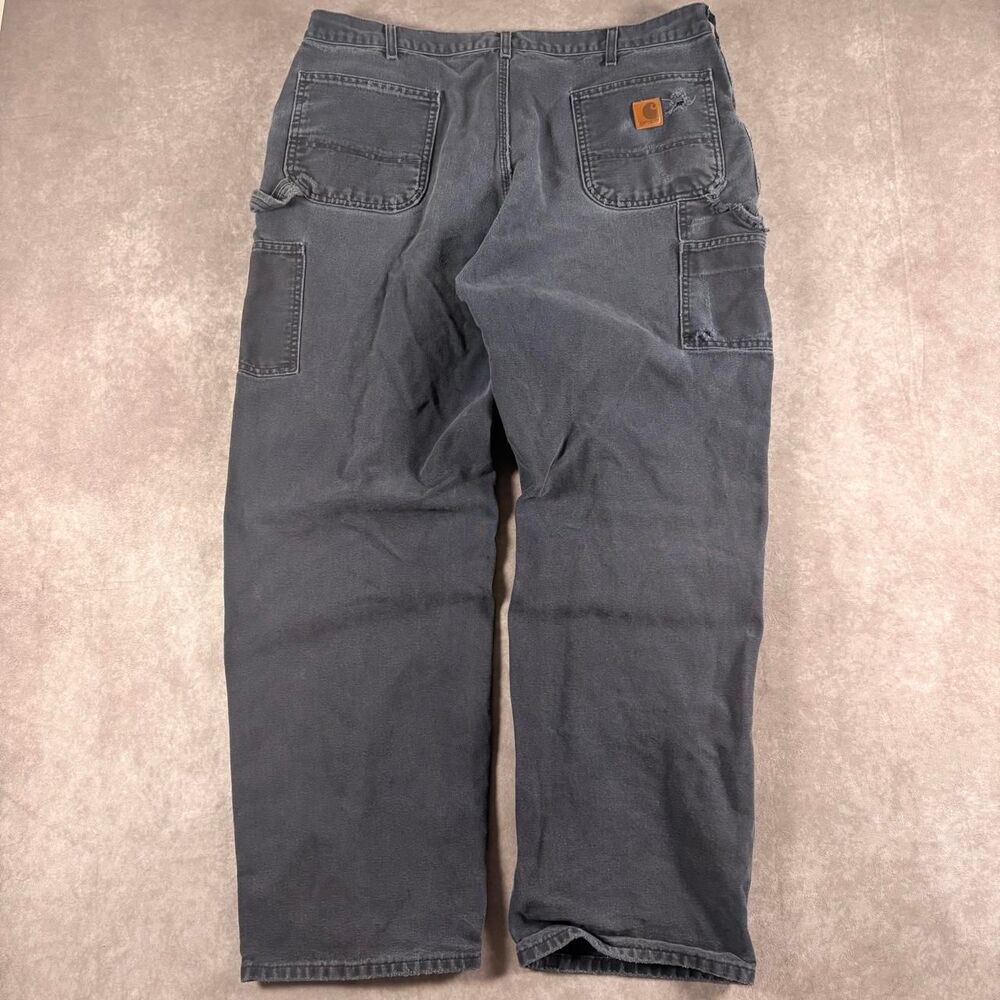 Carhartt Men's Grey and Black Trousers